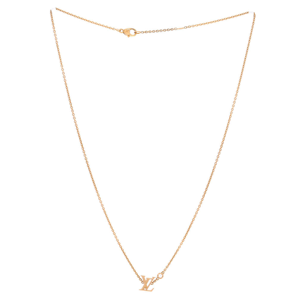 Louis Vuitton Idylle Blossom LV Pendant Necklace 18K Yellow Gold with Diamond - Picture 3 of 4